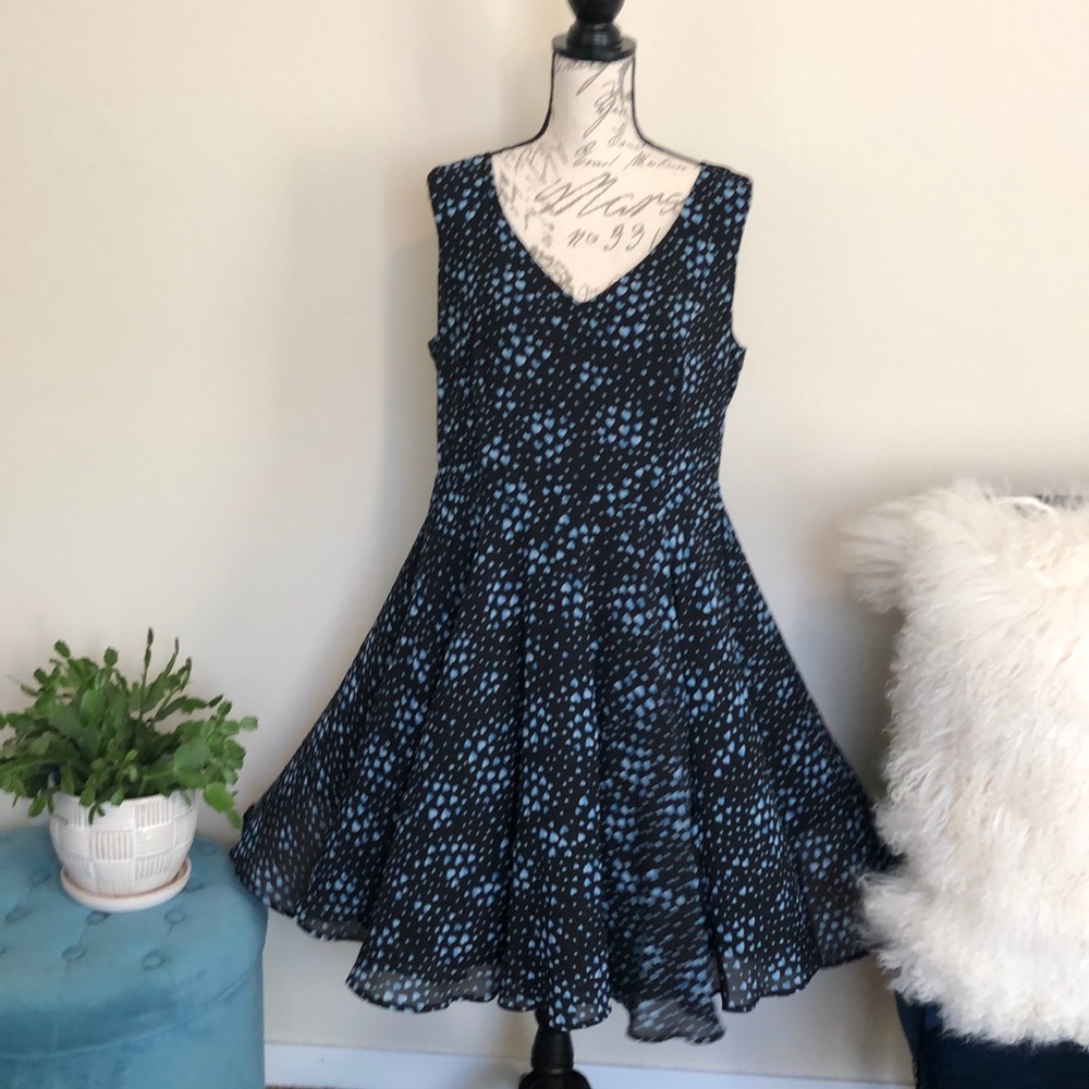 Torrid blue heart dress size 14